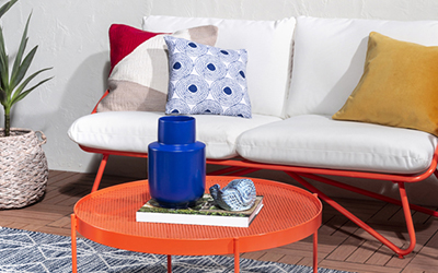 Painted couch and table trim