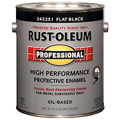 Rust-Oleum Professional High Performance Flat Black Oil-Based Enamel Paint