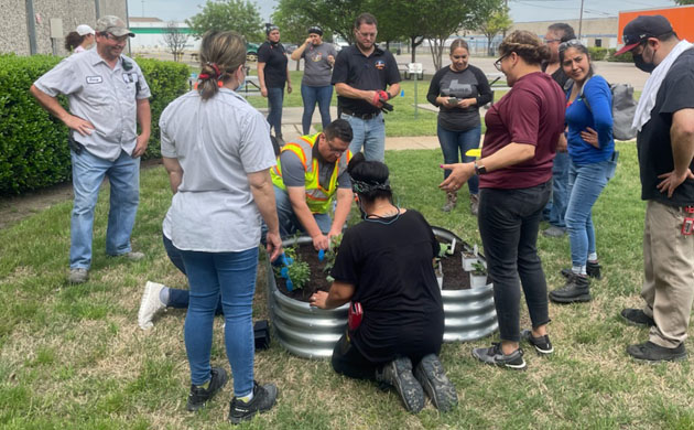 A group of volunteers